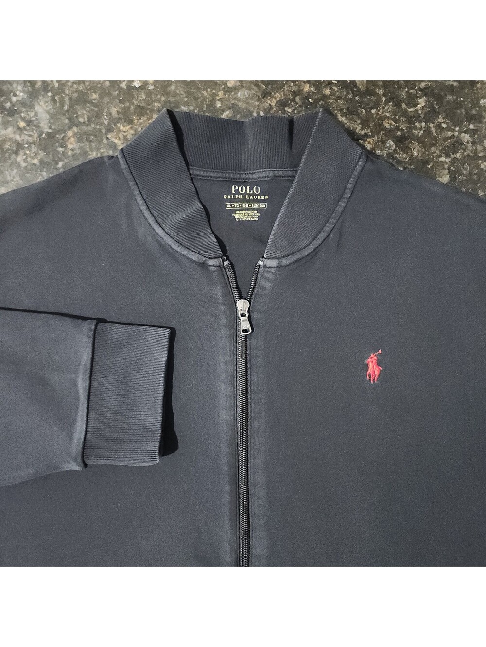 Polo Ralph Lauren  Full Zip Sweater Aviator Bomber Track Jacket Sport Mens XL